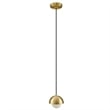 Eclipse Globe Pendant Light in Brass