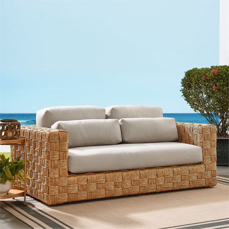 Thames Loveseat in Natural Light Gray