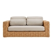Thames Loveseat in Natural Light Gray