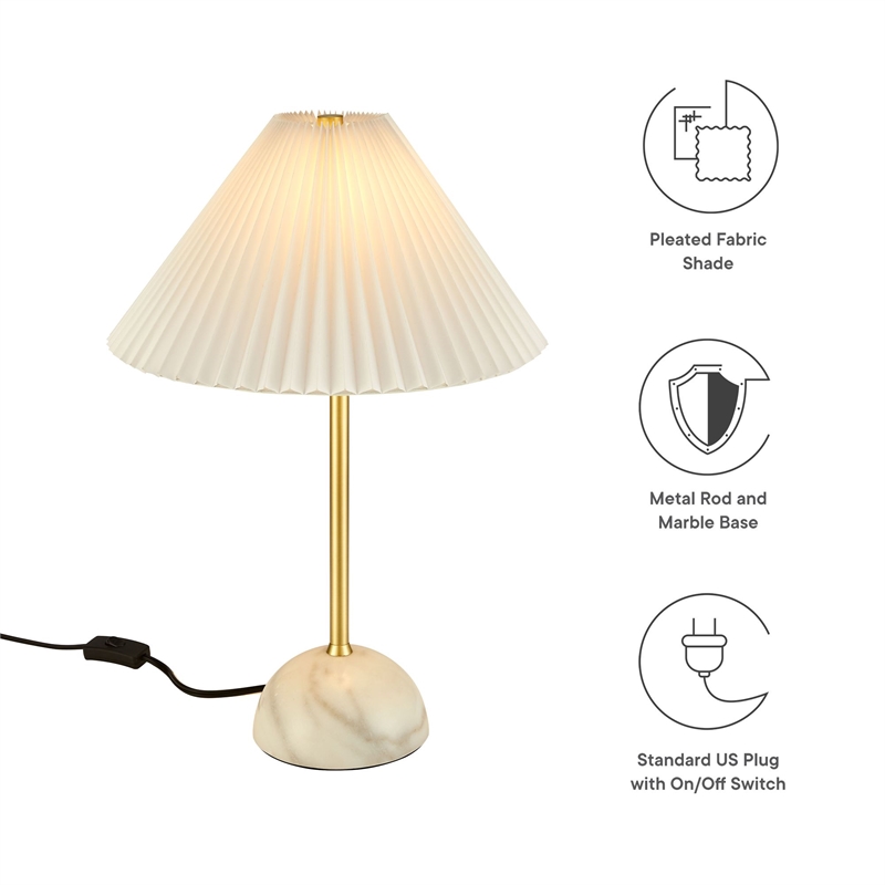 Illusion Table Lamp in Brass