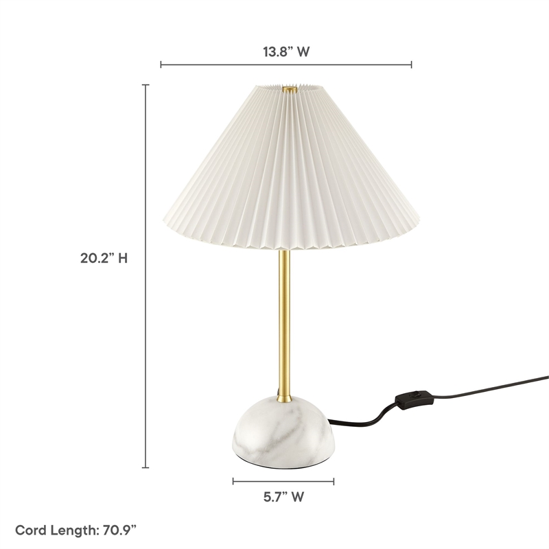 Illusion Table Lamp in Brass