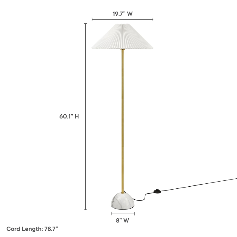 Illusion Floor Lamp in Brass