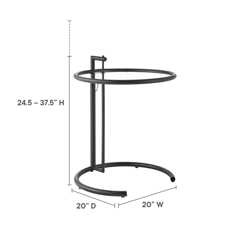 Eileen Gray Side Table in Black