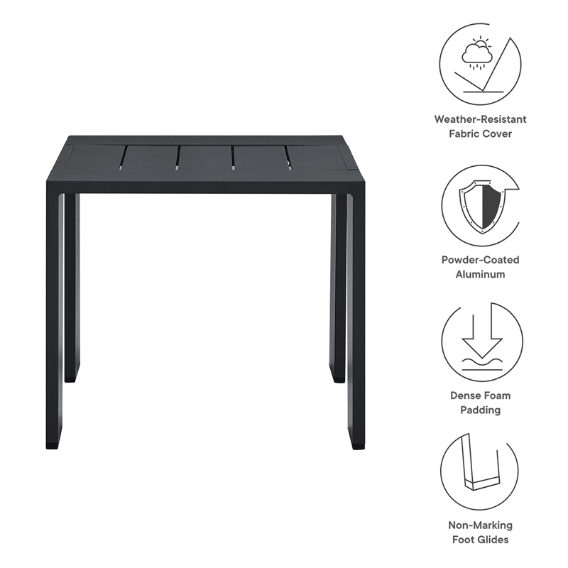Tahoe End Table in Gray