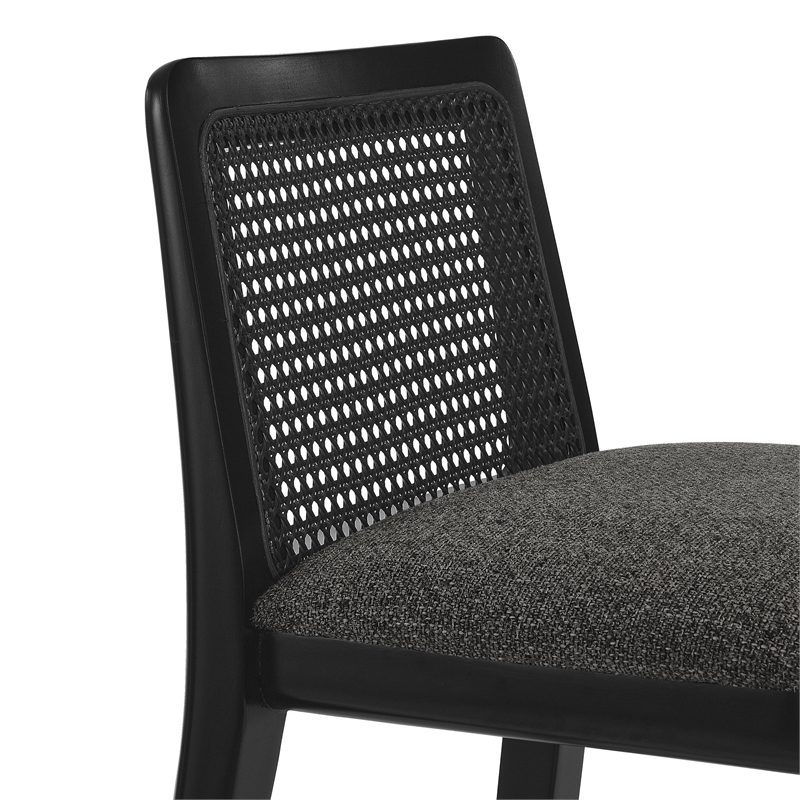 Monarch Bar Stool in Black Black Gray