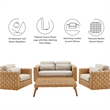 Thames Furniture Set in Natural Light Gray