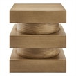 Perpetuate End Table in Caramel Ash