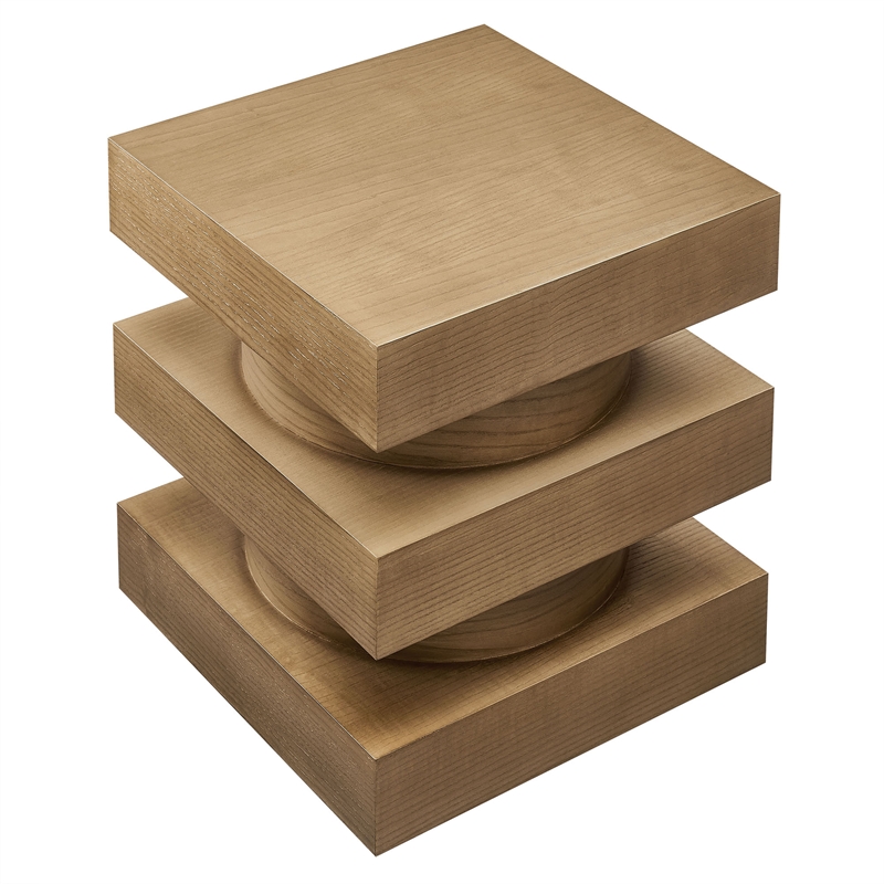 Perpetuate End Table in Caramel Ash