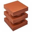 Modway Perpetuate Mango Wood End Table in Cayenne