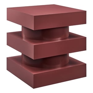 Modway Perpetuate Mango Wood End Table in Spiced Apple
