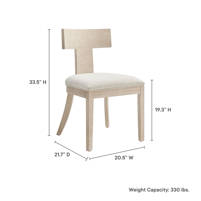 Peregrine Dining Chairs Set of 2 in Natural Heathered Weave Ivory