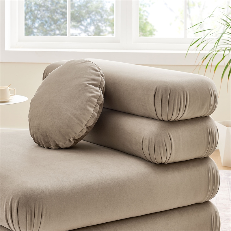Jubilee Armless Chair in Taupe