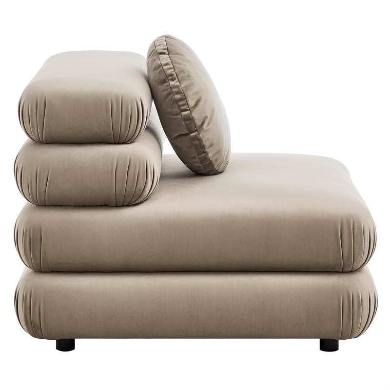 Jubilee Armless Chair in Taupe