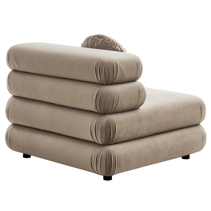 Jubilee Armless Chair in Taupe