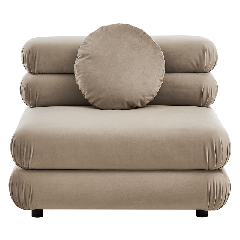Jubilee Armless Chair in Taupe