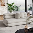 Jubilee Armless Loveseat in Almond