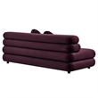 Modway Jubilee Performance Velvet Modular Armless Loveseat in Mulberry