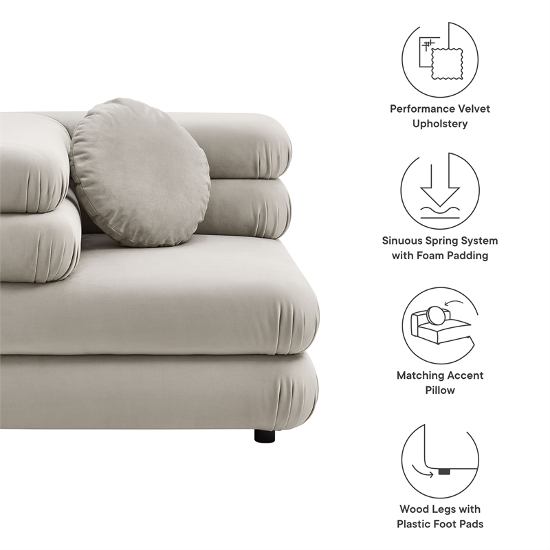 Jubilee Corner Chair in Almond