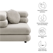 Jubilee Corner Chair in Almond