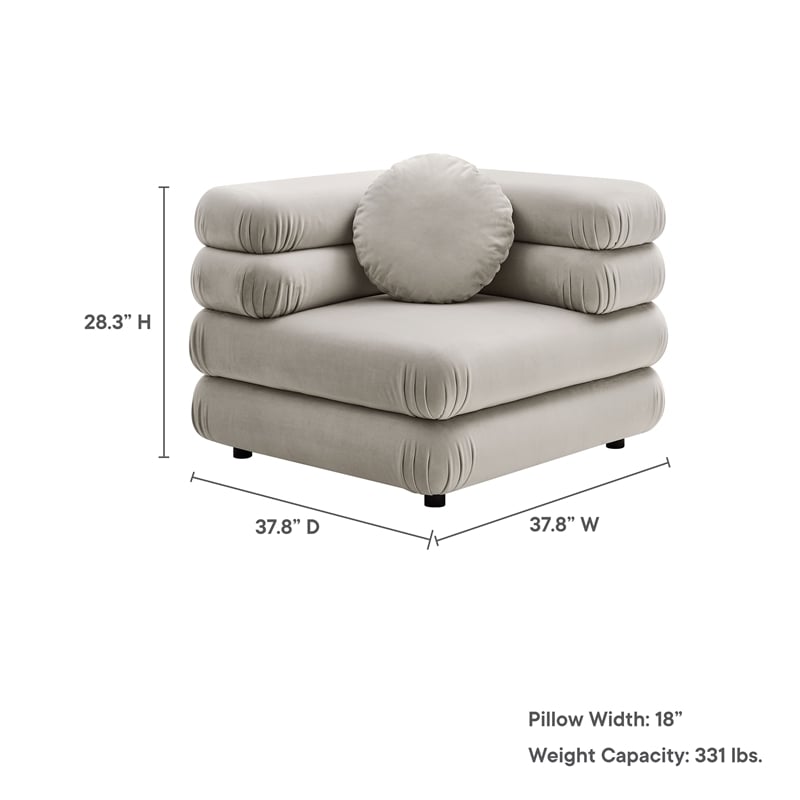 Jubilee Corner Chair in Almond