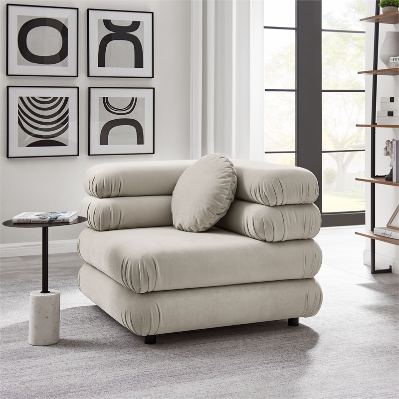Jubilee Corner Chair in Almond