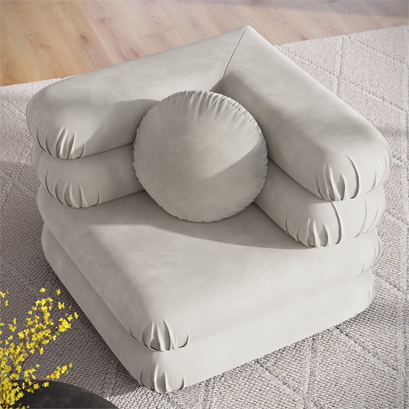 Jubilee Corner Chair in Almond