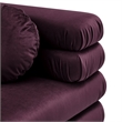 Modway Jubilee Performance Velvet Modular Corner Chair in Mulberry