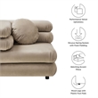 Jubilee Corner Chair in Taupe