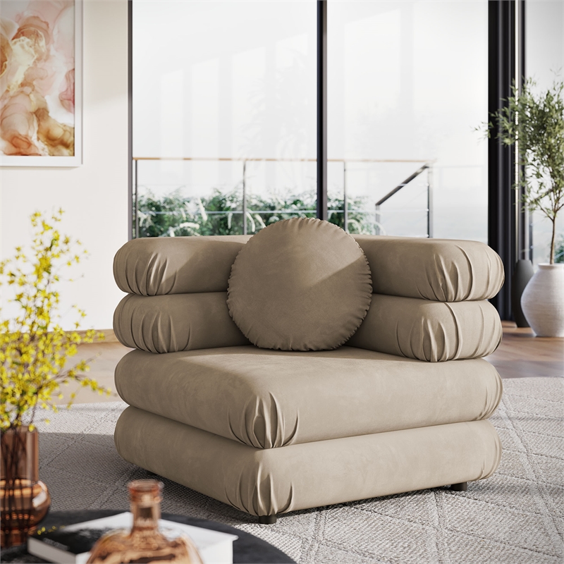 Jubilee Corner Chair in Taupe