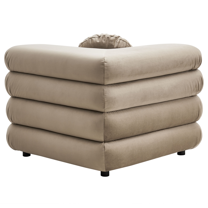 Jubilee Corner Chair in Taupe
