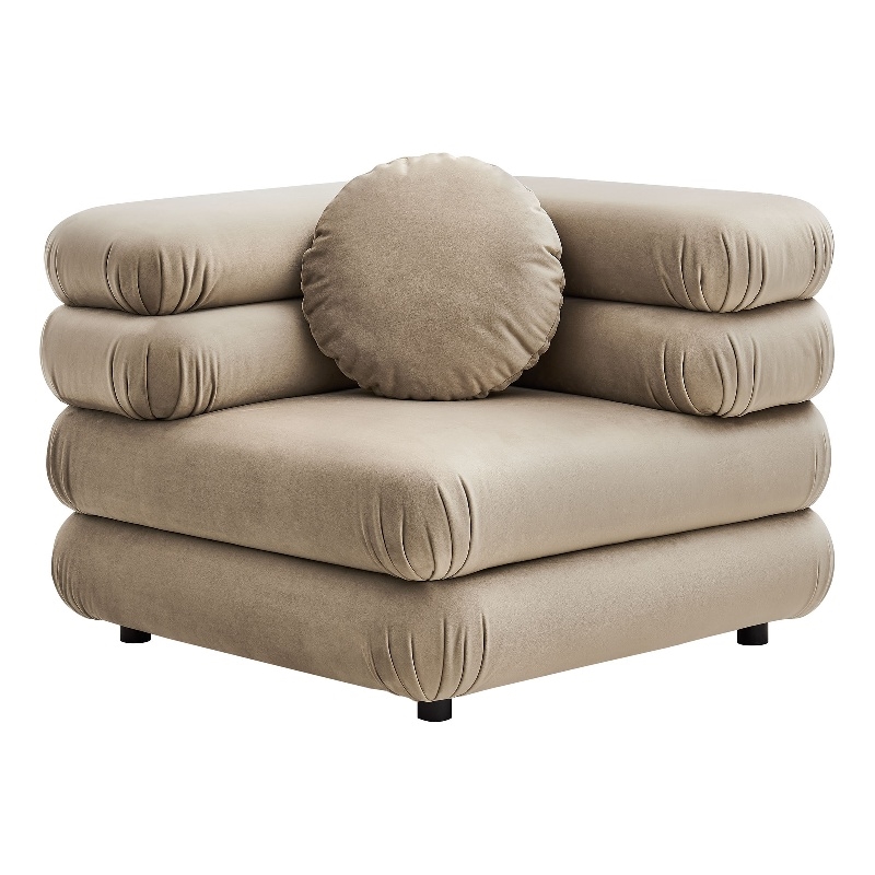 Jubilee Corner Chair in Taupe