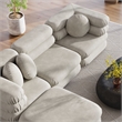 Jubilee 4-Piece Sectional Sofa in Almond