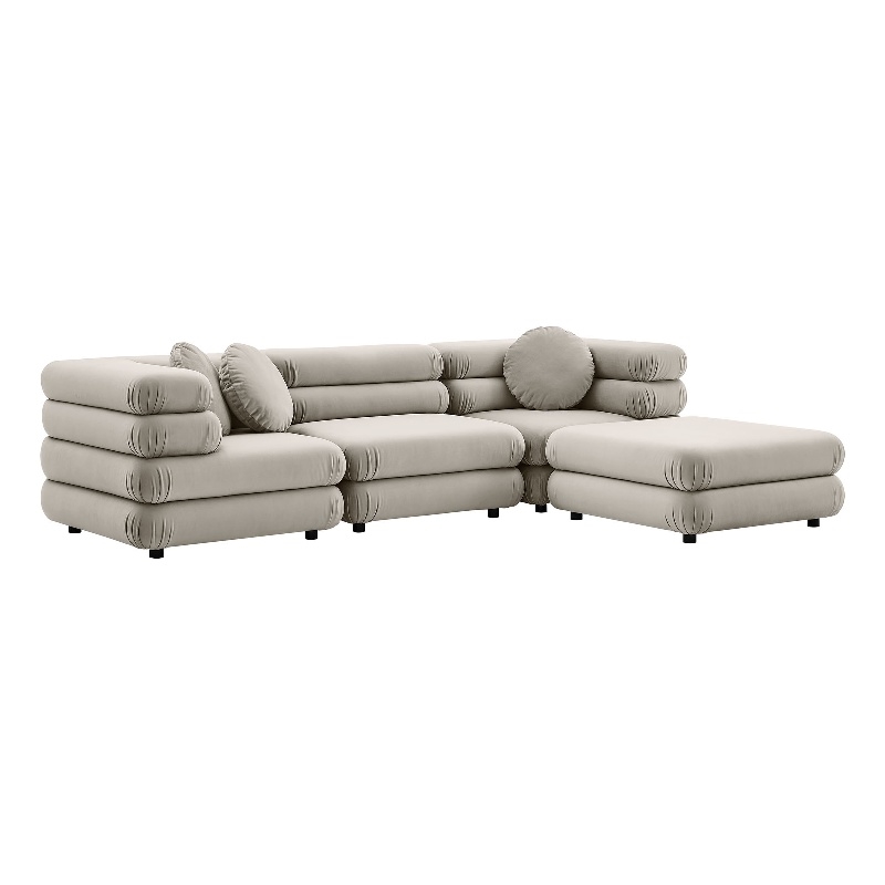 Jubilee 4-Piece Sectional Sofa in Almond