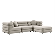 Jubilee 4-Piece Sectional Sofa in Almond