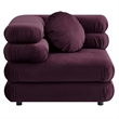 Jubilee 4-Piece Sectional Sofa in Mulberry