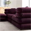 Jubilee 4-Piece Sectional Sofa in Mulberry