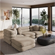 Jubilee 4-Piece Sectional Sofa in Taupe