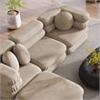 Jubilee 4-Piece Sectional Sofa in Taupe