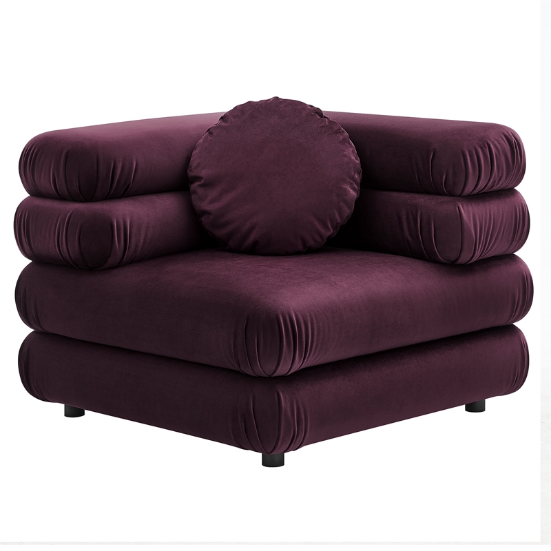 Jubilee 5-Piece Sectional Sofa in Mulberry