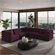 Jubilee 5-Piece Sectional Sofa in Mulberry