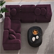 Jubilee 5-Piece Sectional Sofa in Mulberry