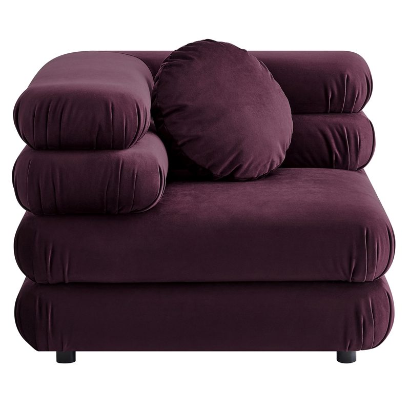 Jubilee 5-Piece Sectional Sofa in Mulberry