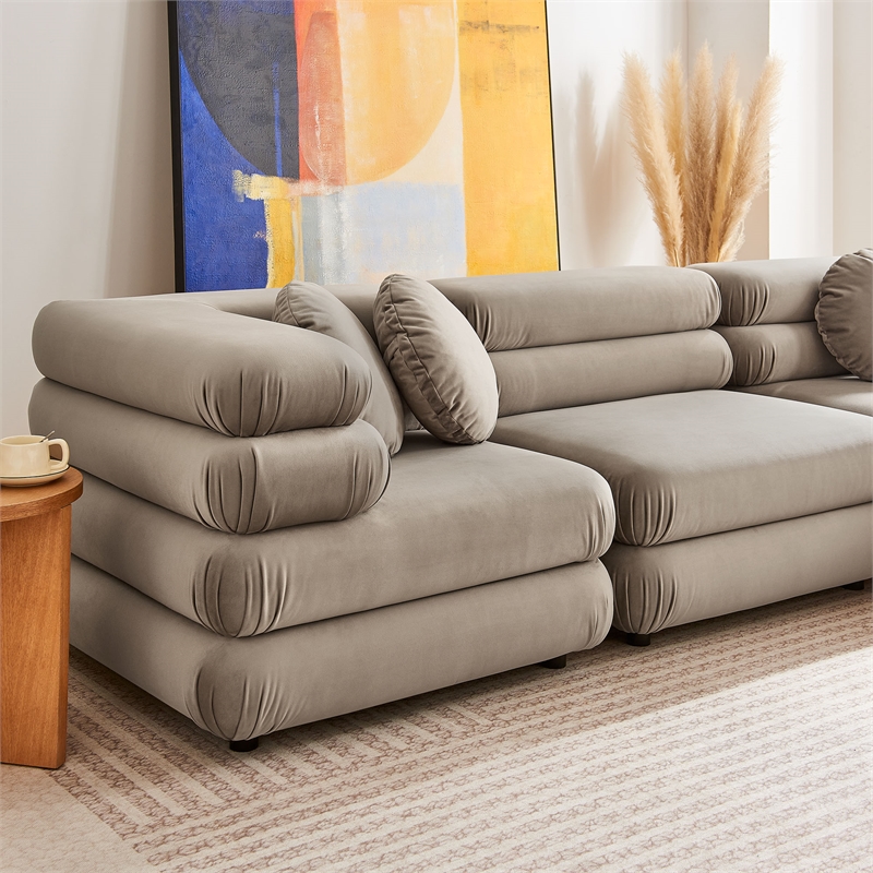 Jubilee 5-Piece Sectional Sofa in Taupe