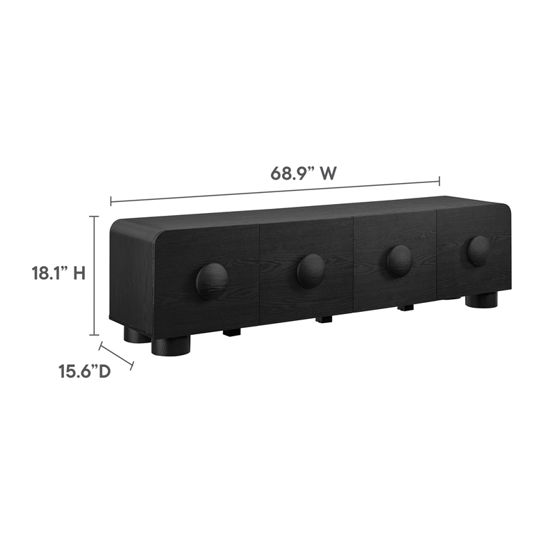 Sonnet TV Stand in Black