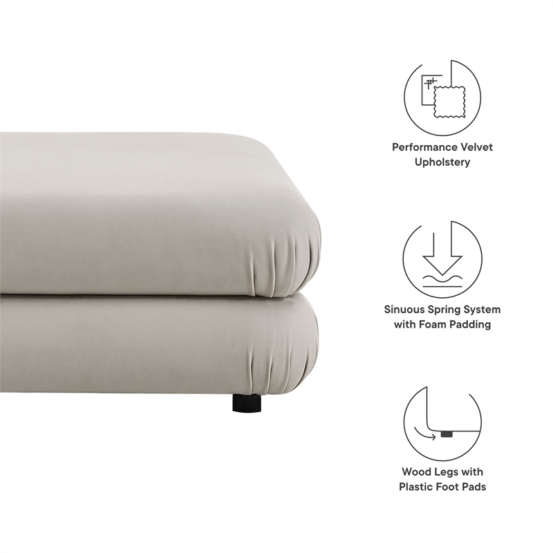 Jubilee Ottoman in Almond