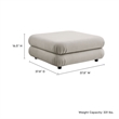 Jubilee Ottoman in Almond