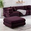 Modway Jubilee Performance Velvet Ottoman in Mulberry