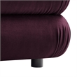 Modway Jubilee Performance Velvet Ottoman in Mulberry
