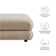 Jubilee Ottoman in Taupe