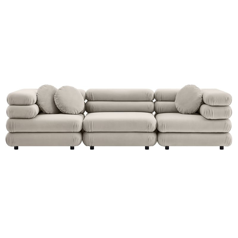 Jubilee 3-Piece Sectional Sofa in Almond
